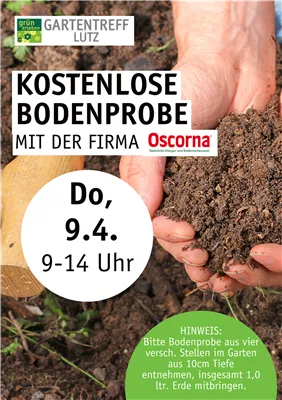 Kostenlose Bodenprobe mit der Firma Oscorna