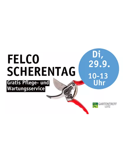 Felco Scherentag - Gratis Pflege und Wartungsservice