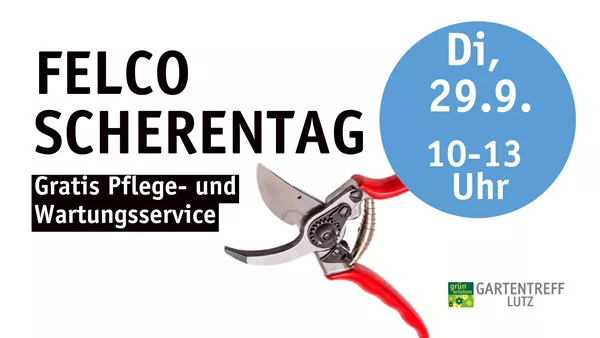 Felco Scherentag - Gratis Pflege und Wartungsservice