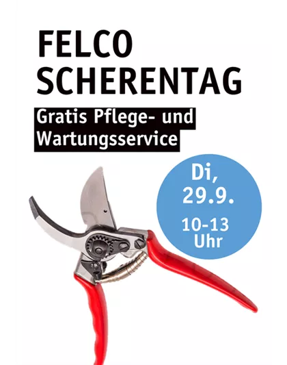 Felco Scherentag - Gratis Pflege und Wartungsservice