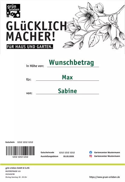 Individueller Gutschein
